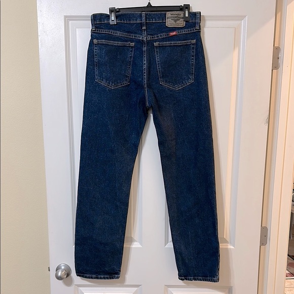 Wrangler Bootcut Regular Fit Dark‎ Wash Men’s Jeans, Size 32W, 30L - Picture 1 of 12